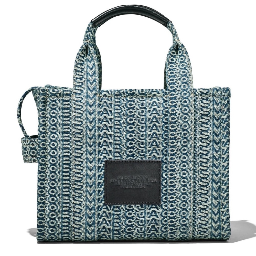 Marc Jacobs The Washed Monogramed Denim Tote